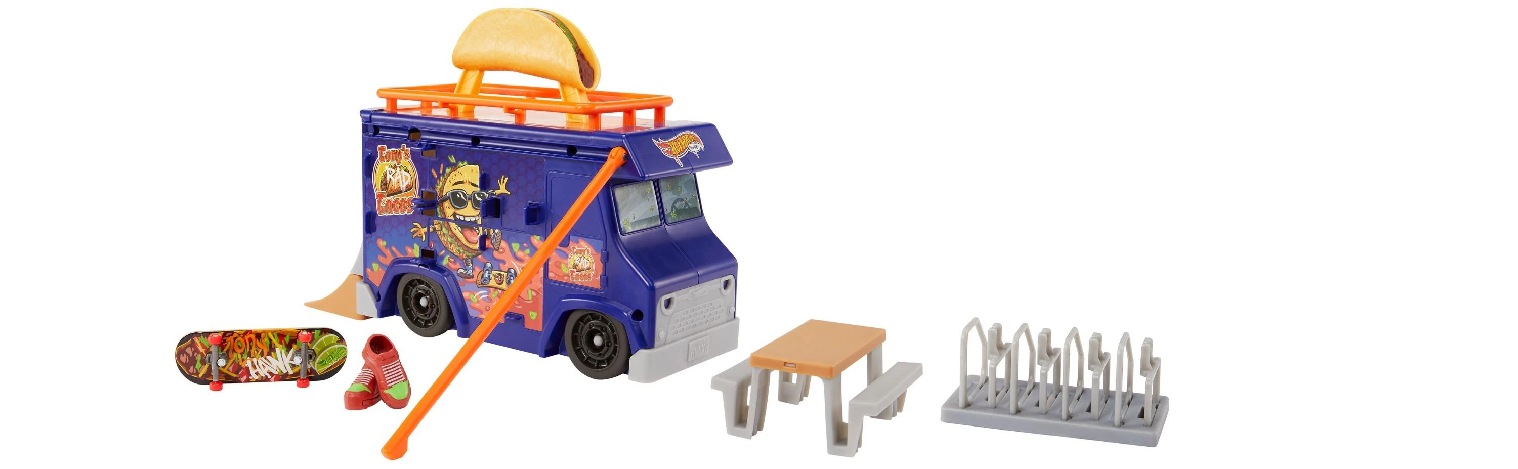 Mattel HW rinkinys „Taco riedlenčių parkas“