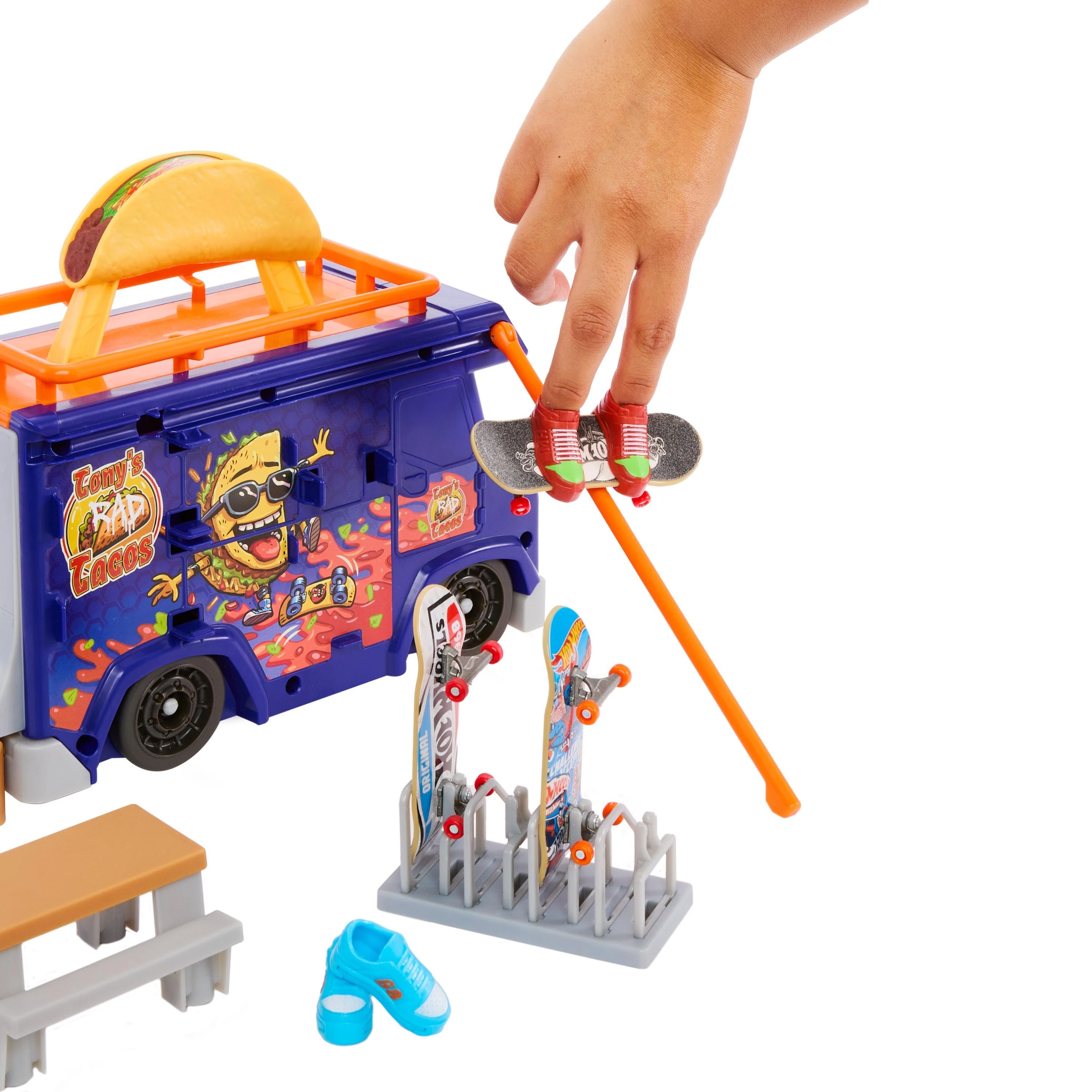 Mattel HW rinkinys „Taco riedlenčių parkas“