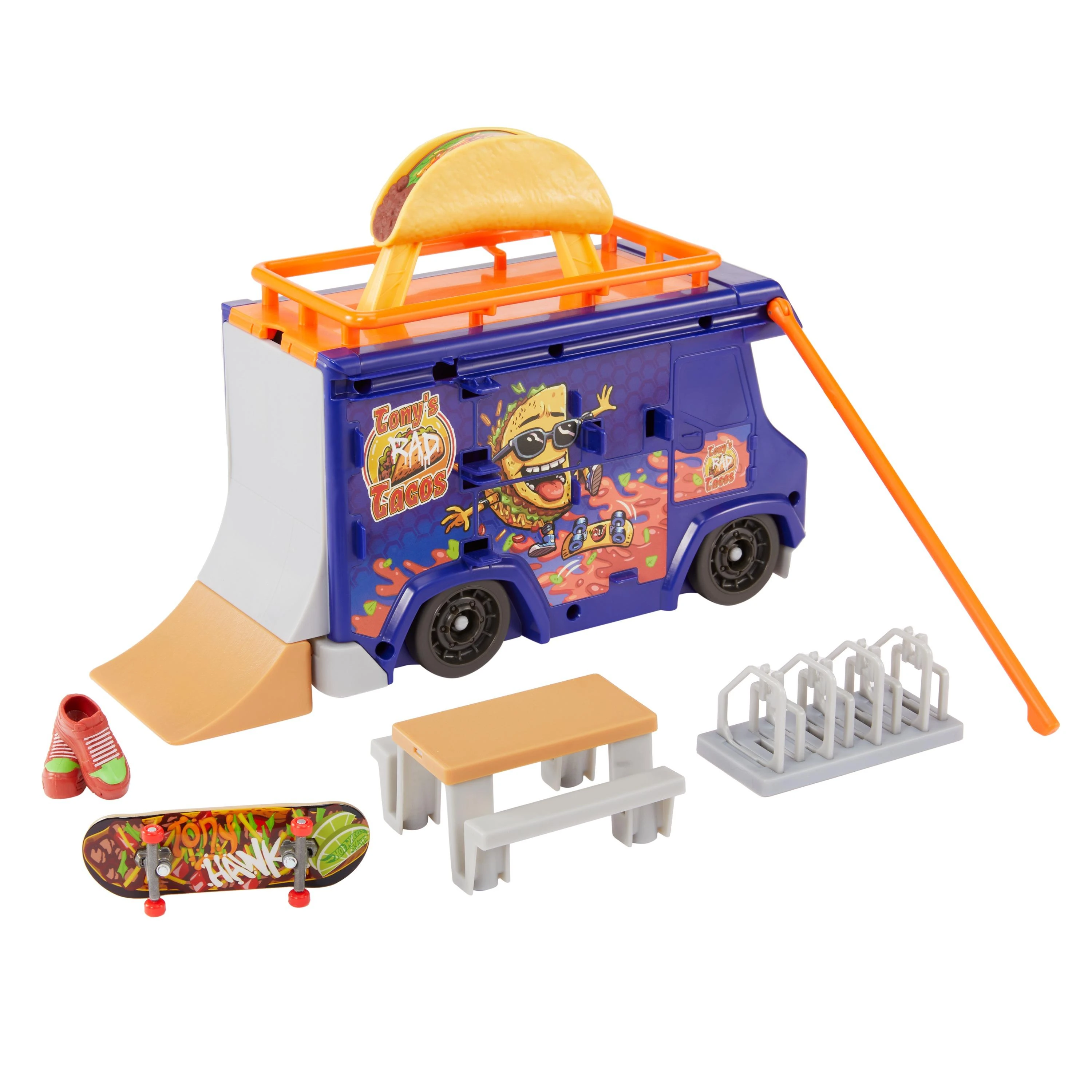 Mattel HW rinkinys „Taco riedlenčių parkas“