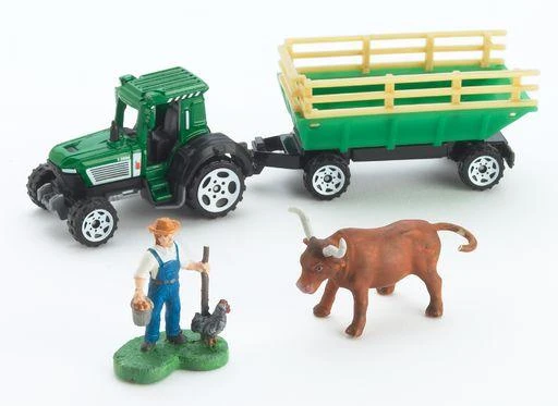 Mattel Matchbox automodeliukas su priekaba