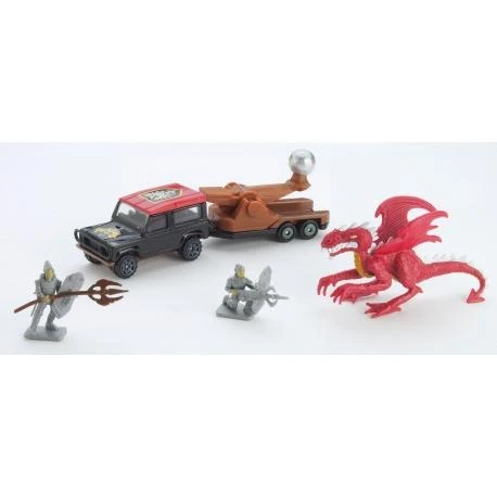 Mattel Matchbox automodeliukas su priekaba