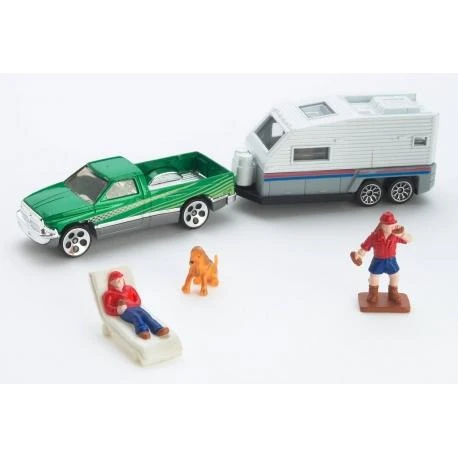 Mattel Matchbox automodeliukas su priekaba