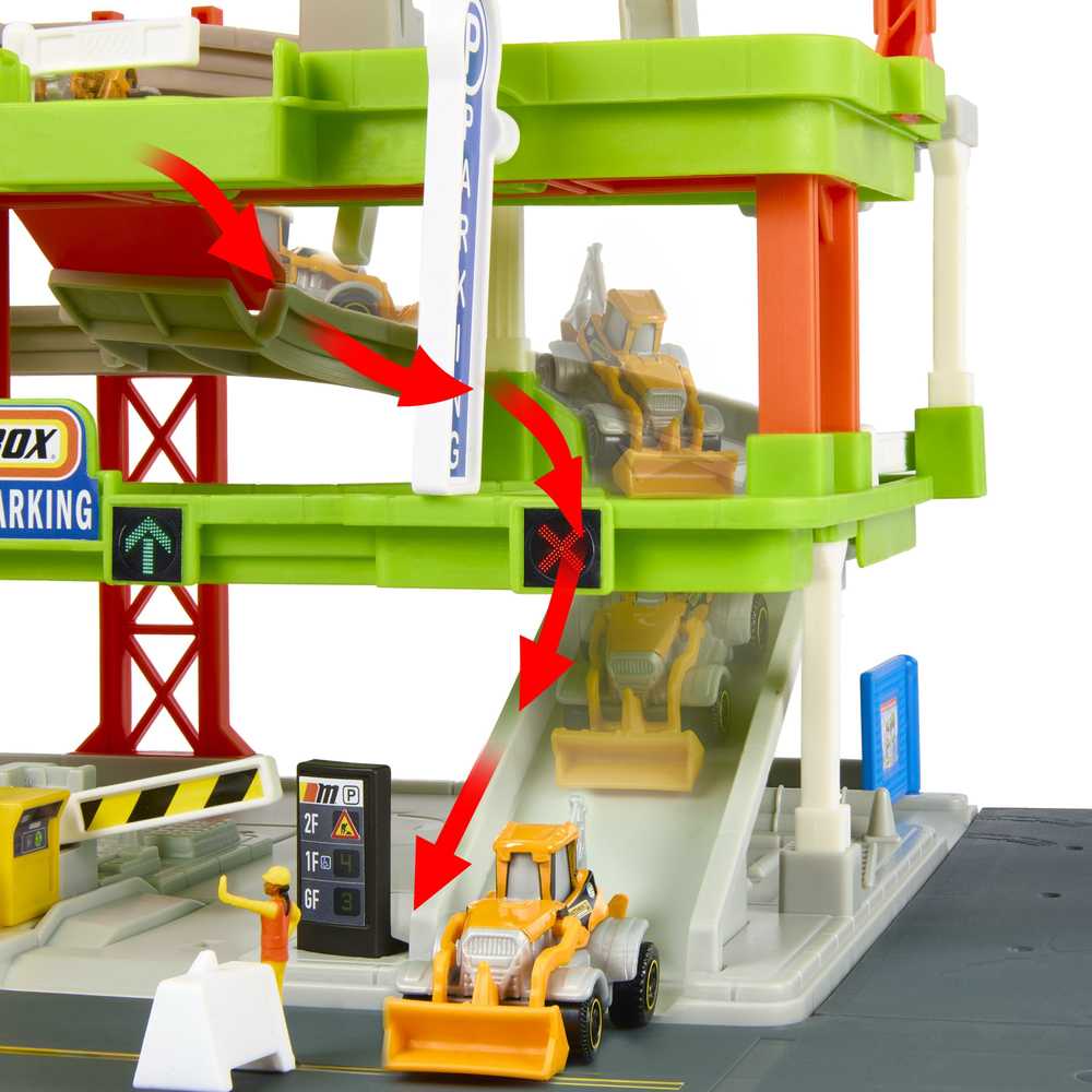 Mattel „Matchbox“ rinkinys „Statybų aikštelė su dideliu kranu“