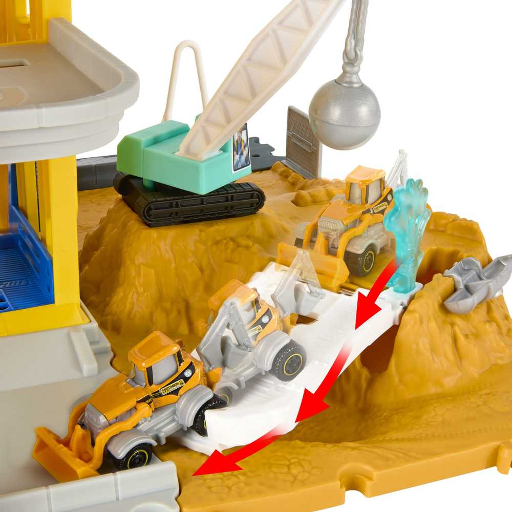 Mattel „Matchbox“ rinkinys „Statybų aikštelė su dideliu kranu“