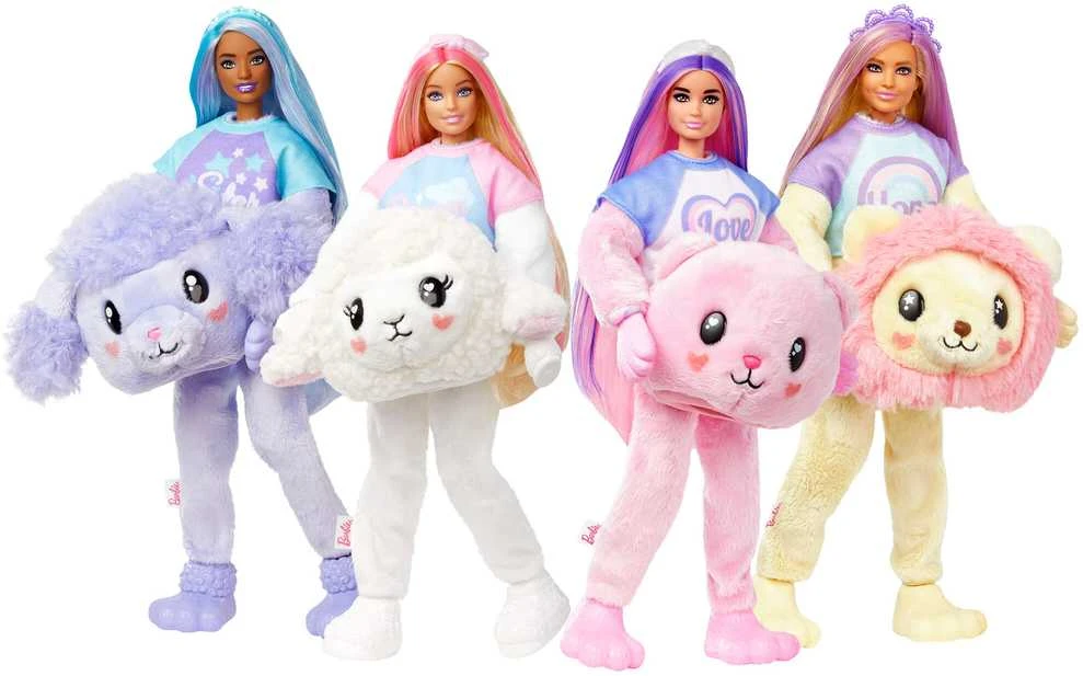 BARBIE „Cutie Reveal“ rinkinys, marškinėlių serija – meškutė