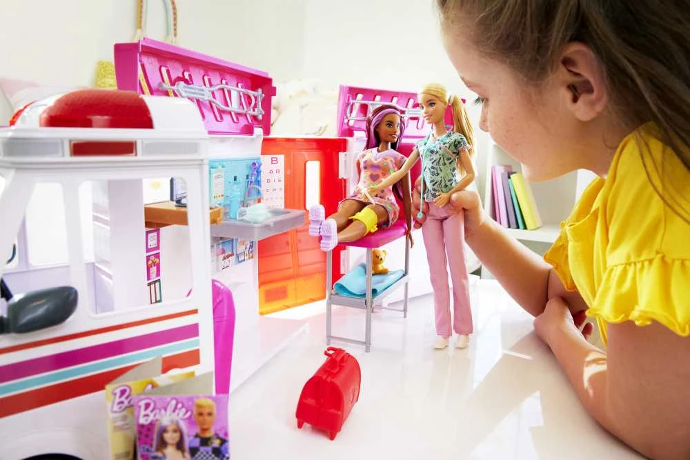 Mattel „Barbie Care Clinic“ greitosios pagalbos rinkinys