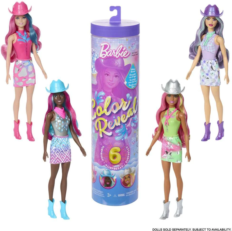 Mattel BARBIE COLOR REVEAL siurprizų rinkinys, Disco Star serija (JCP01)