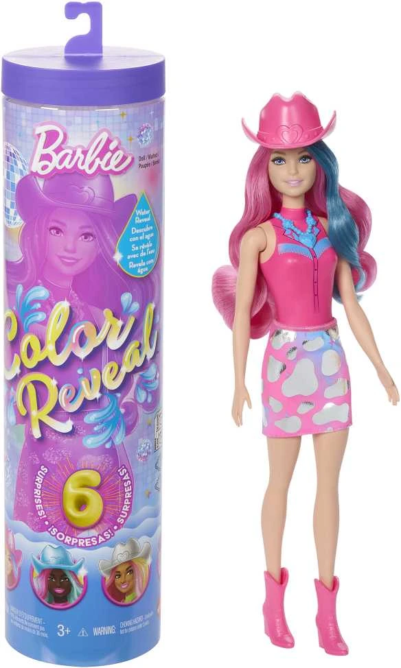Mattel BARBIE COLOR REVEAL siurprizų rinkinys, Disco Star serija (JCP01)