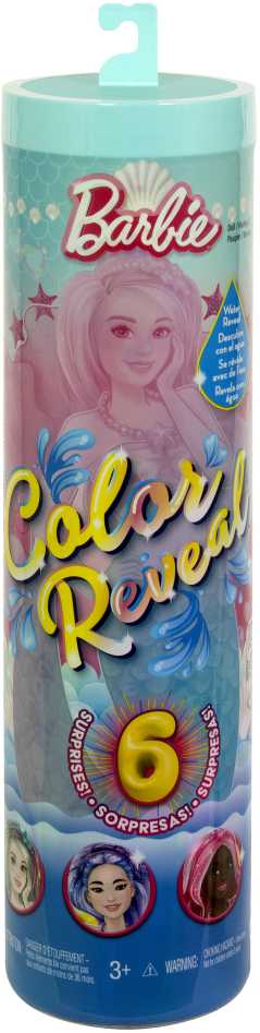 Mattel BARBIE COLOR REVEAL undinės siurprizų rinkinys, giliųjų vandenų serija (HRK12)
