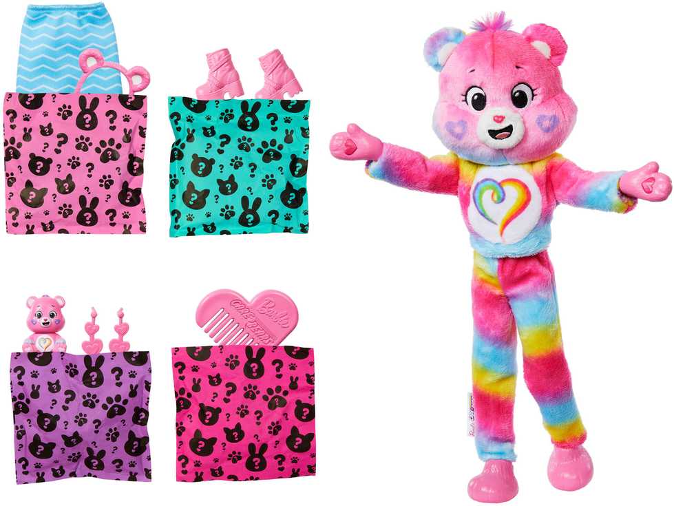 Mattel BARBIE CUTIE REVEAL CARE BEARS rinkinys – Togetherness Bear (JFV60)