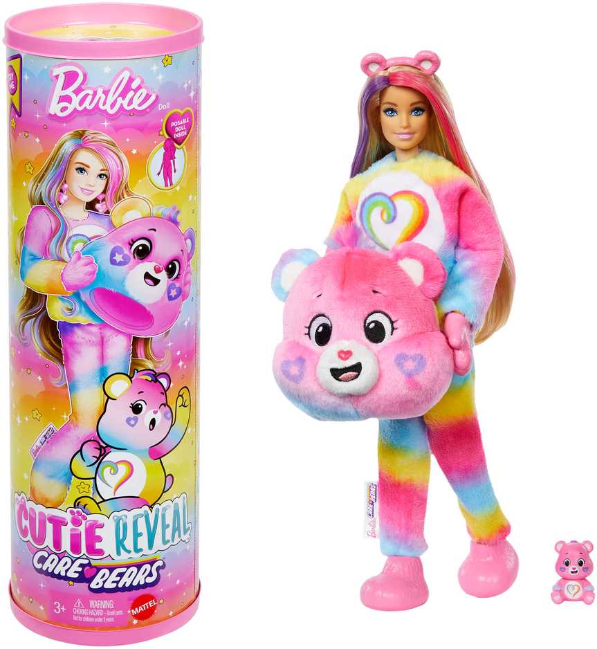Mattel BARBIE CUTIE REVEAL CARE BEARS rinkinys – Togetherness Bear (JFV60)