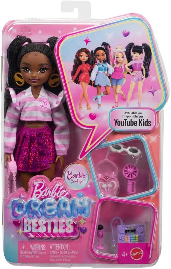 Mattel BARBIE DREAM BESTIES lėlė Brooklyn (JKP51)
