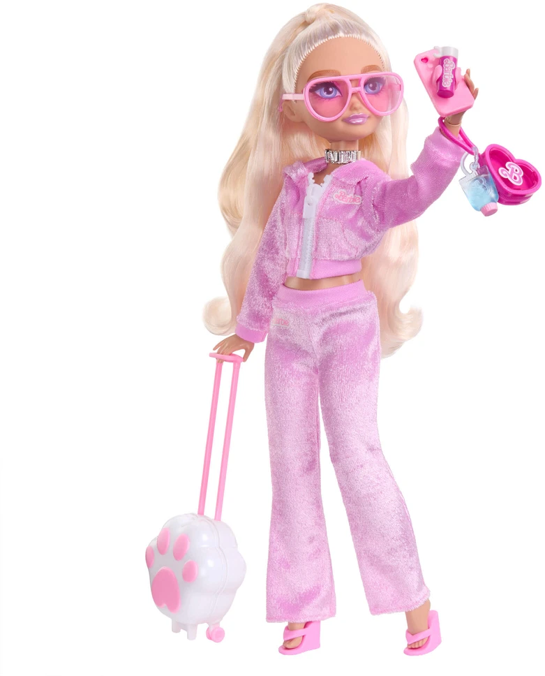 Mattel BARBIE DREAM BESTIES lėlė Malibu (kelionių tema) (JMV16)