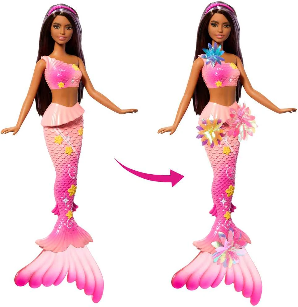 Mattel BARBIE DREAMTOPIA BLOOMING MAGIC tamsiaplaukė undinėlė (JDM73)