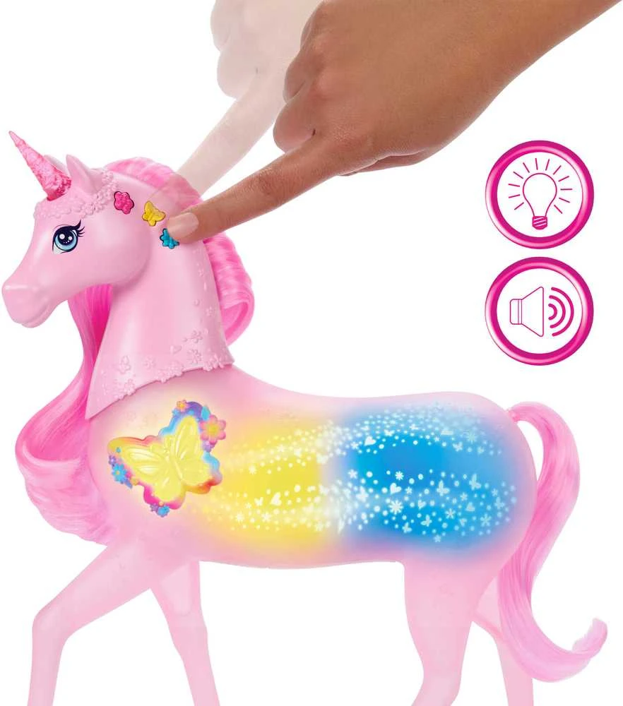Vienaragis su garsais ir šviesomis Mattel Barbie Dreamtopia (JCP78)