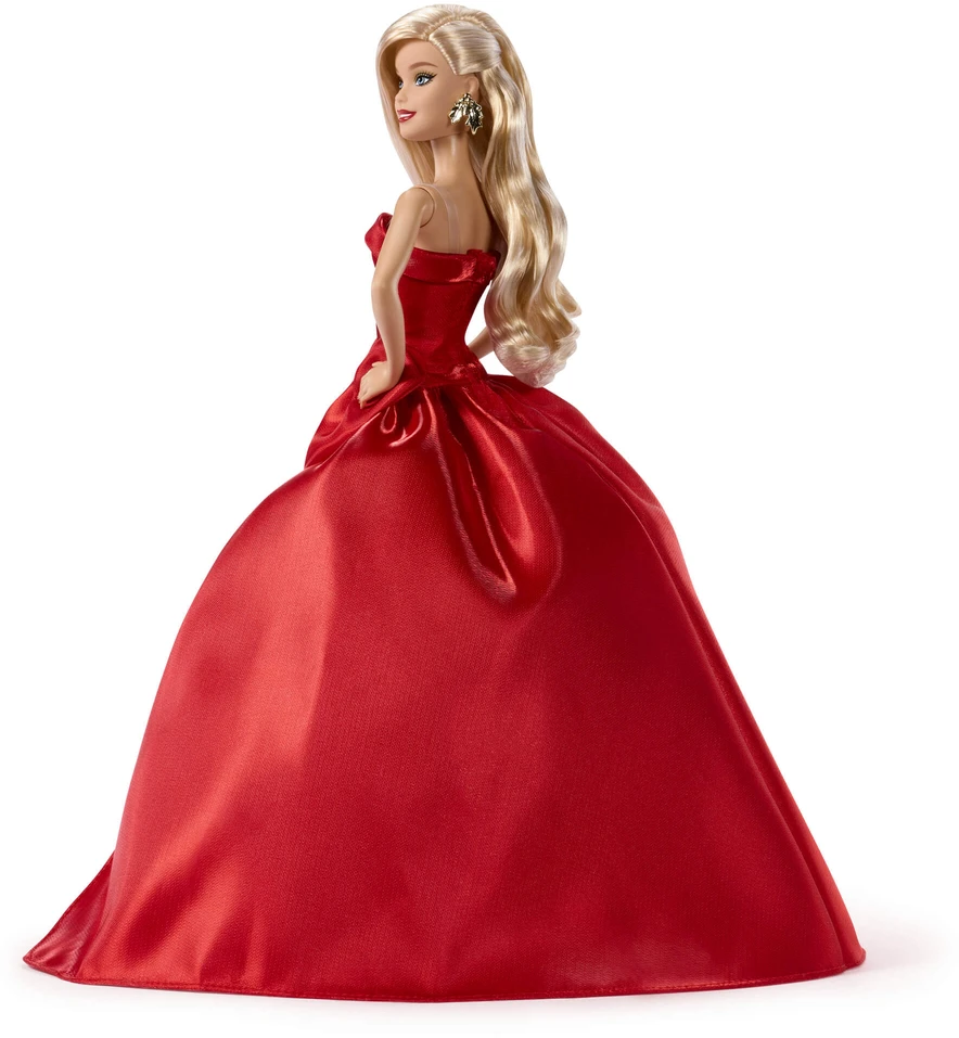 Mattel BARBIE HOLIDAY kolekcinė lėlė raudona suknele (JJX65)