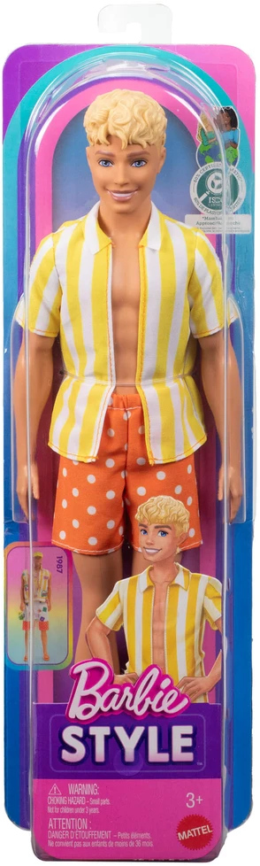 Mattel BARBIE KEN madistas dryžuotais marškiniais - Ken's 65th (JJN66)