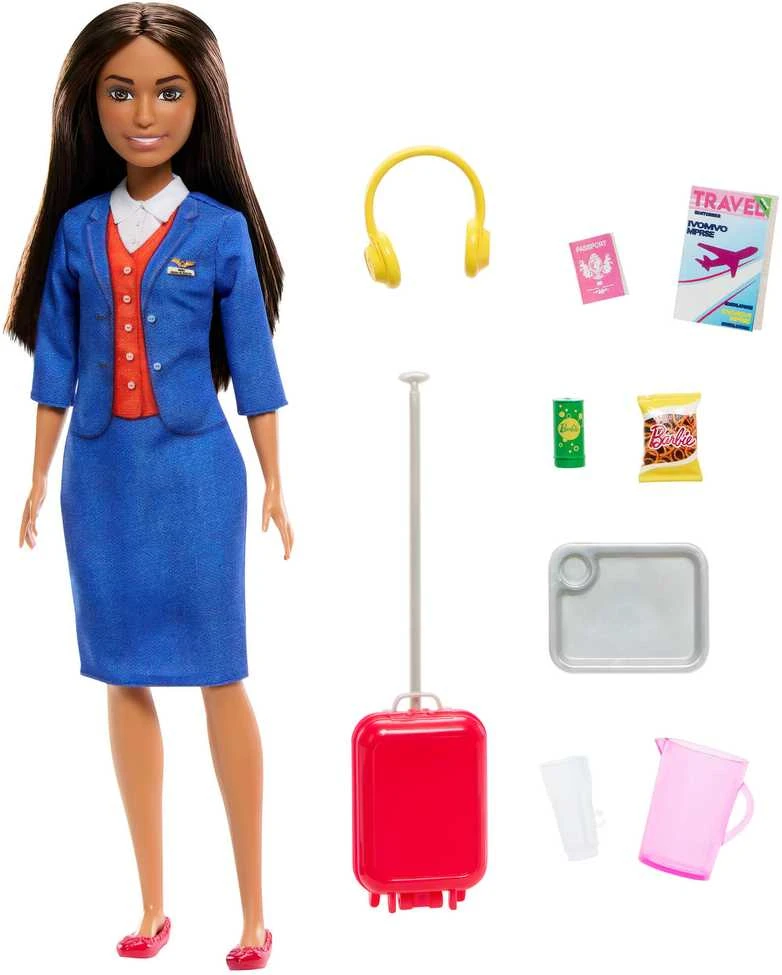 Mattel BARBIE lėlė stiuardesė (HYT60)