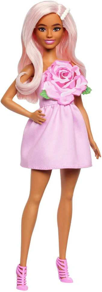 Mattel BARBIE madistė rožine suknele (HYT94)