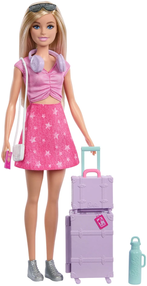 Mattel BARBIE MALIBU lėlė keliautoja (JMJ47)