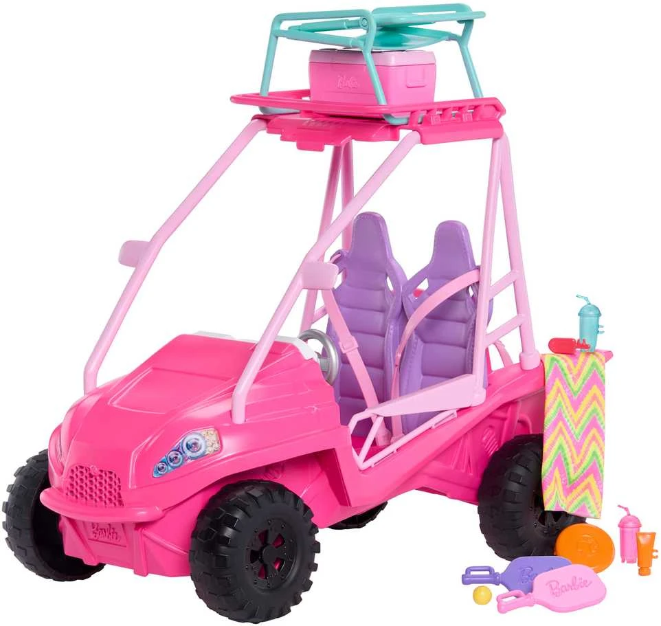 Mattel BARBIE MYSTERIES BEACH BUGGY paplūdimio automobilis (JFV68)