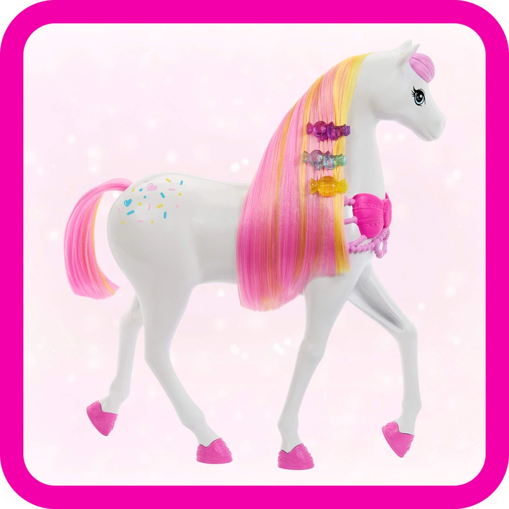 Mattel BARBIE NUTCRACKER LAND OF SWEETS žirgo ir rogių rinkinys - Spragtuko kolekcija (JNH63)