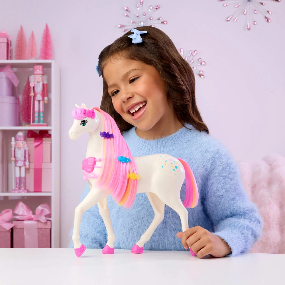 Mattel BARBIE NUTCRACKER LAND OF SWEETS žirgas - Spragtuko kolekcija (JLW55)