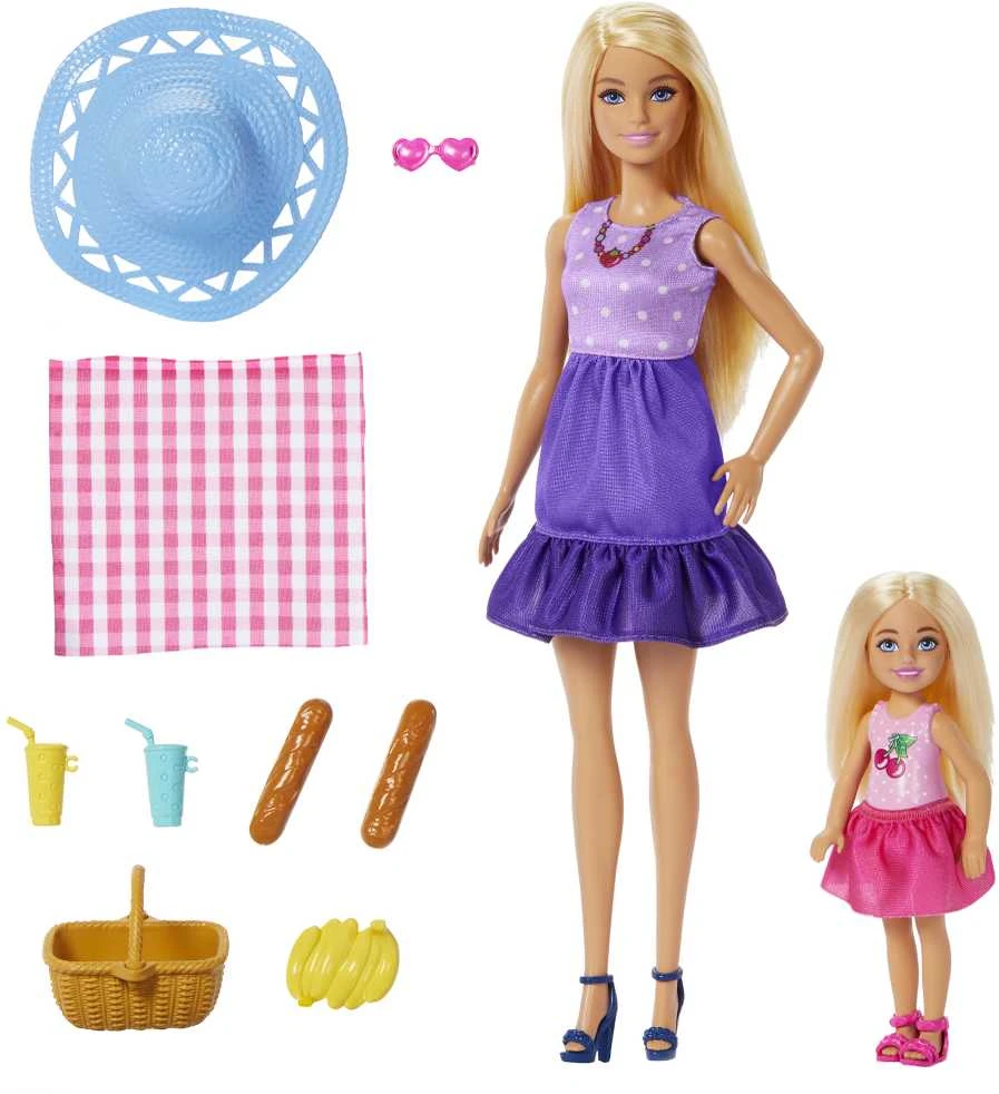 Mattel BARBIE pikniko temos lėlių rinkinys (JBF43)