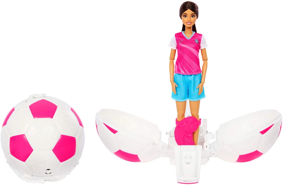 Mattel Lėlė Barbie futbolininkė su kamuoliu