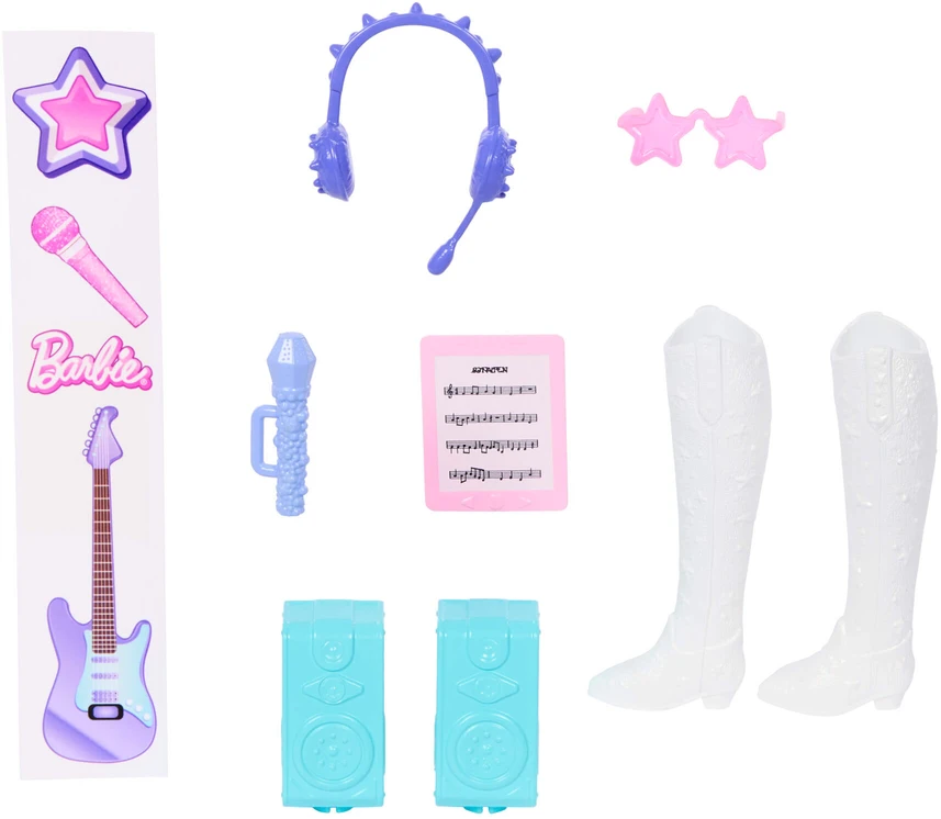 Mattel Lėlė Barbie pop žvaigždė su muzikos aksesuarais