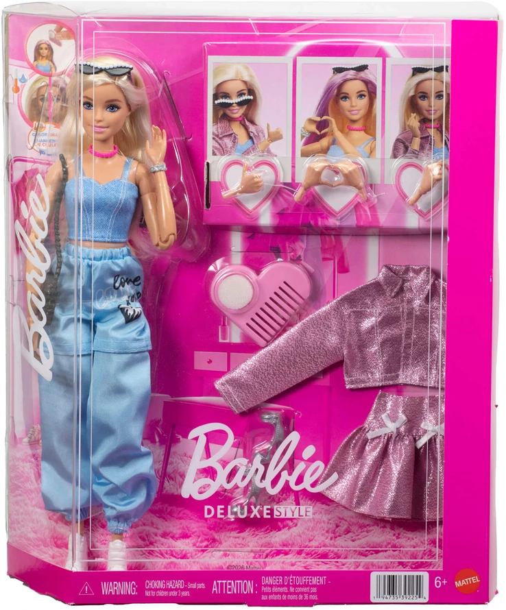 Mattel Lėlė Barbie deluxe su drabužiais ir aksesuarais