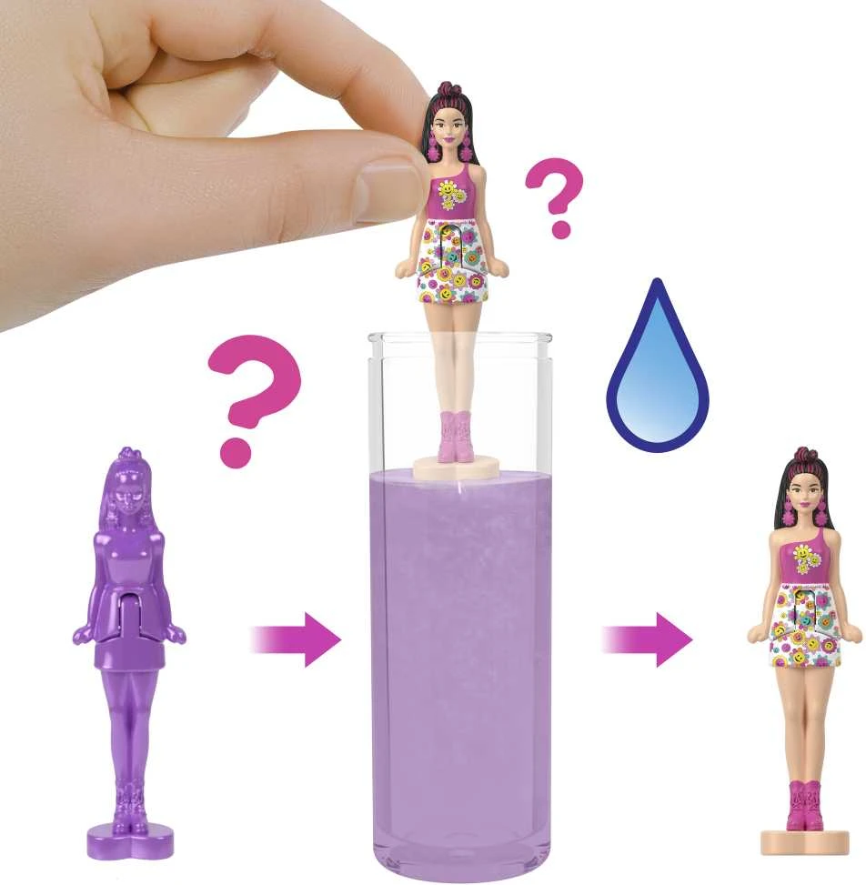 Mattel BARBIELAND COLOR REVEAL mini siurprizas - vaivorykštės serija (JCR08)