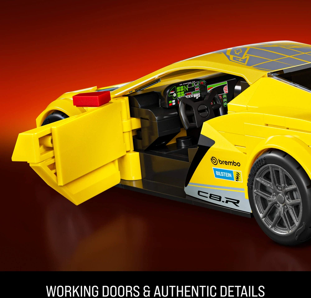 MATTEL BRICK SHOP HOT WHEELS '20 Corvette C8.R konstruktorius (JKR19)