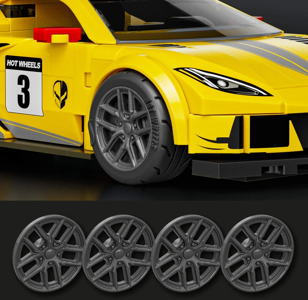 MATTEL BRICK SHOP HOT WHEELS '20 Corvette C8.R konstruktorius (JKR19)