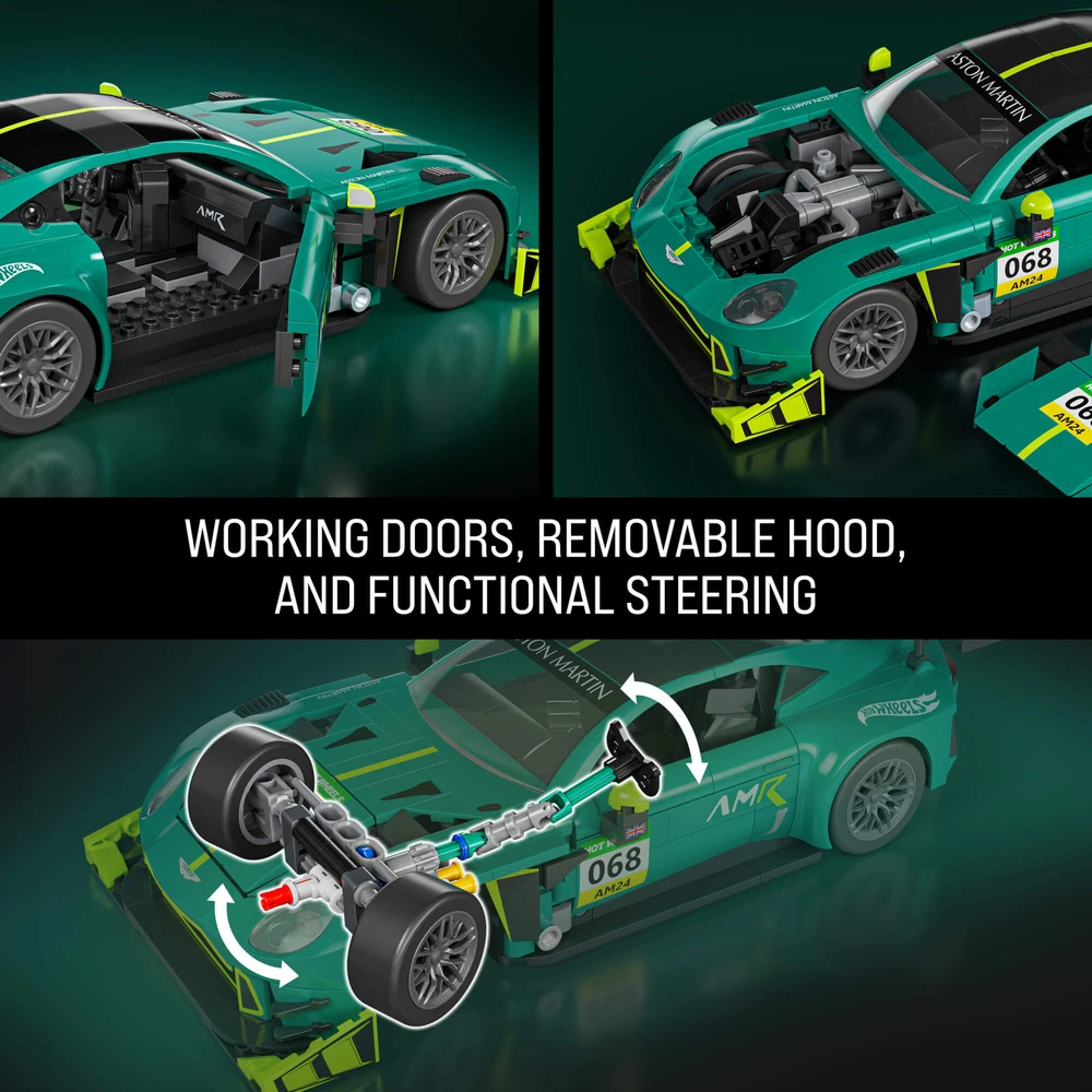 MATTEL BRICK SHOP HOT WHEELS Aston Martin Vantage GT3 konstruktorius (JLF51)