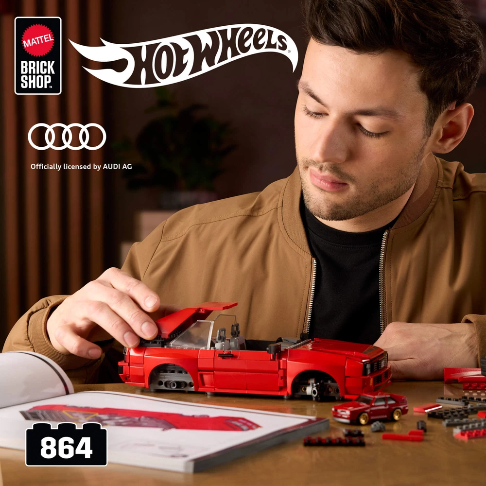 MATTEL BRICK SHOP HOT WHEELS Audi ‘84 Sport Quattro konstruktorius (JLK39)
