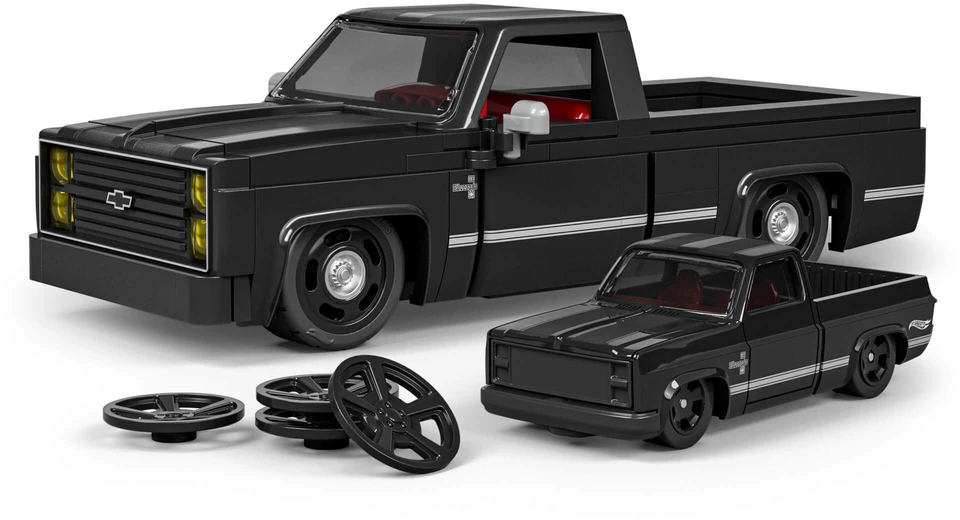 MATTEL BRICK SHOP HOT WHEELS Chevy '83 Silverado konstruktorius (JKG42)