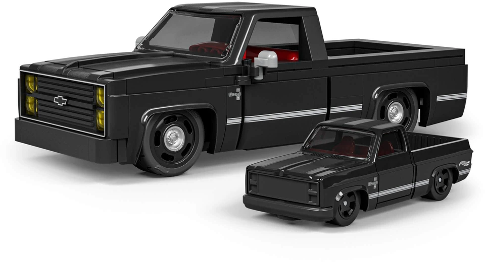 MATTEL BRICK SHOP HOT WHEELS Chevy '83 Silverado konstruktorius (JKG42)