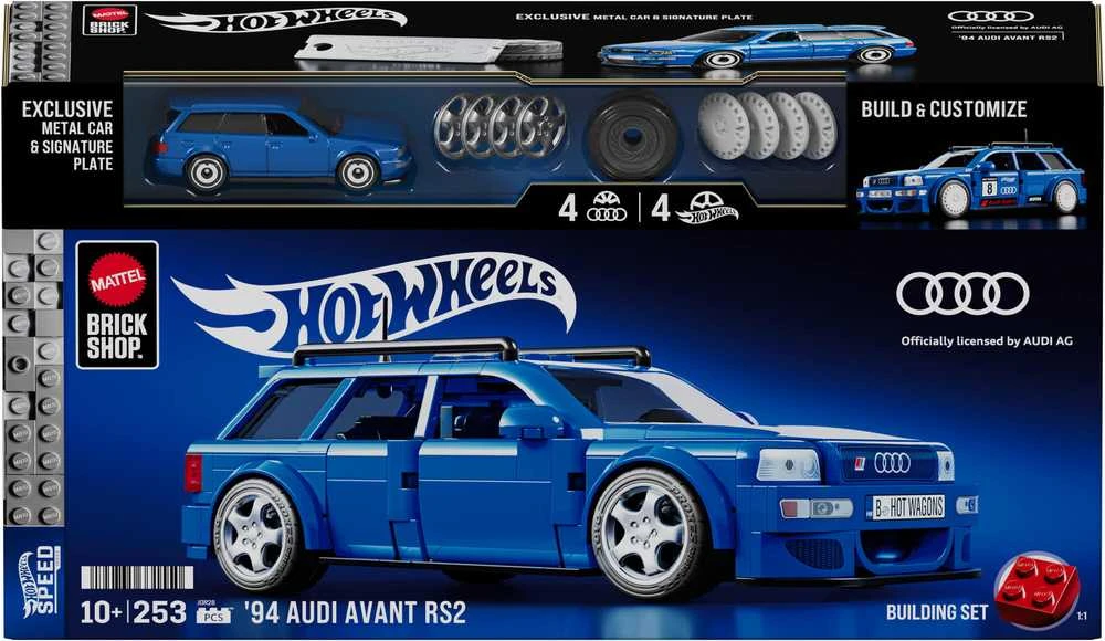 MATTEL BRICK SHOP HOT WHEELS konstruktorius – Speed Audi (JGR28)