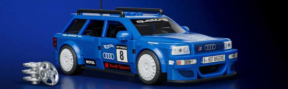MATTEL BRICK SHOP HOT WHEELS konstruktorius – Speed Audi (JGR28)