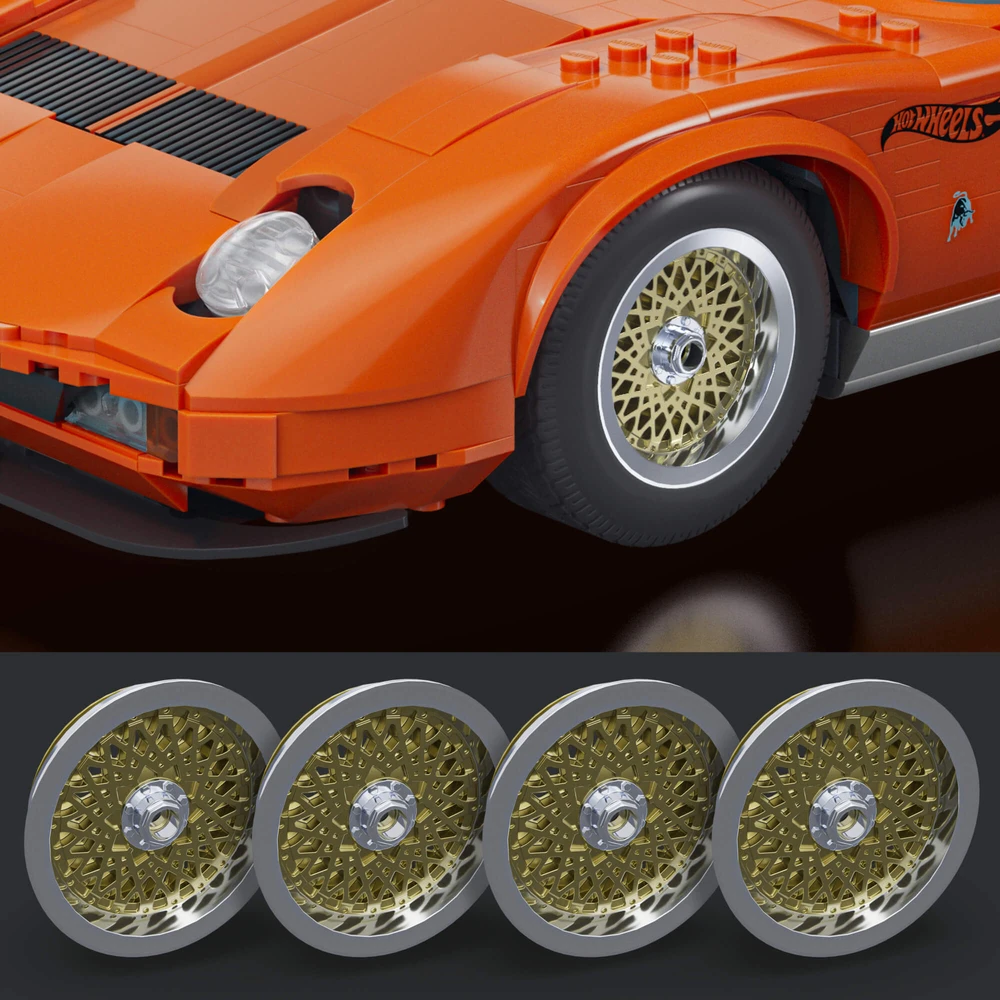 MATTEL BRICK SHOP HOT WHEELS Lamborghini ‘71 Miura P400 SV konstruktorius (JHF61)