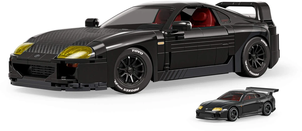 MATTEL BRICK SHOP HOT WHEELS Toyota Supra '84 MKIV konstruktorius (JKG40)