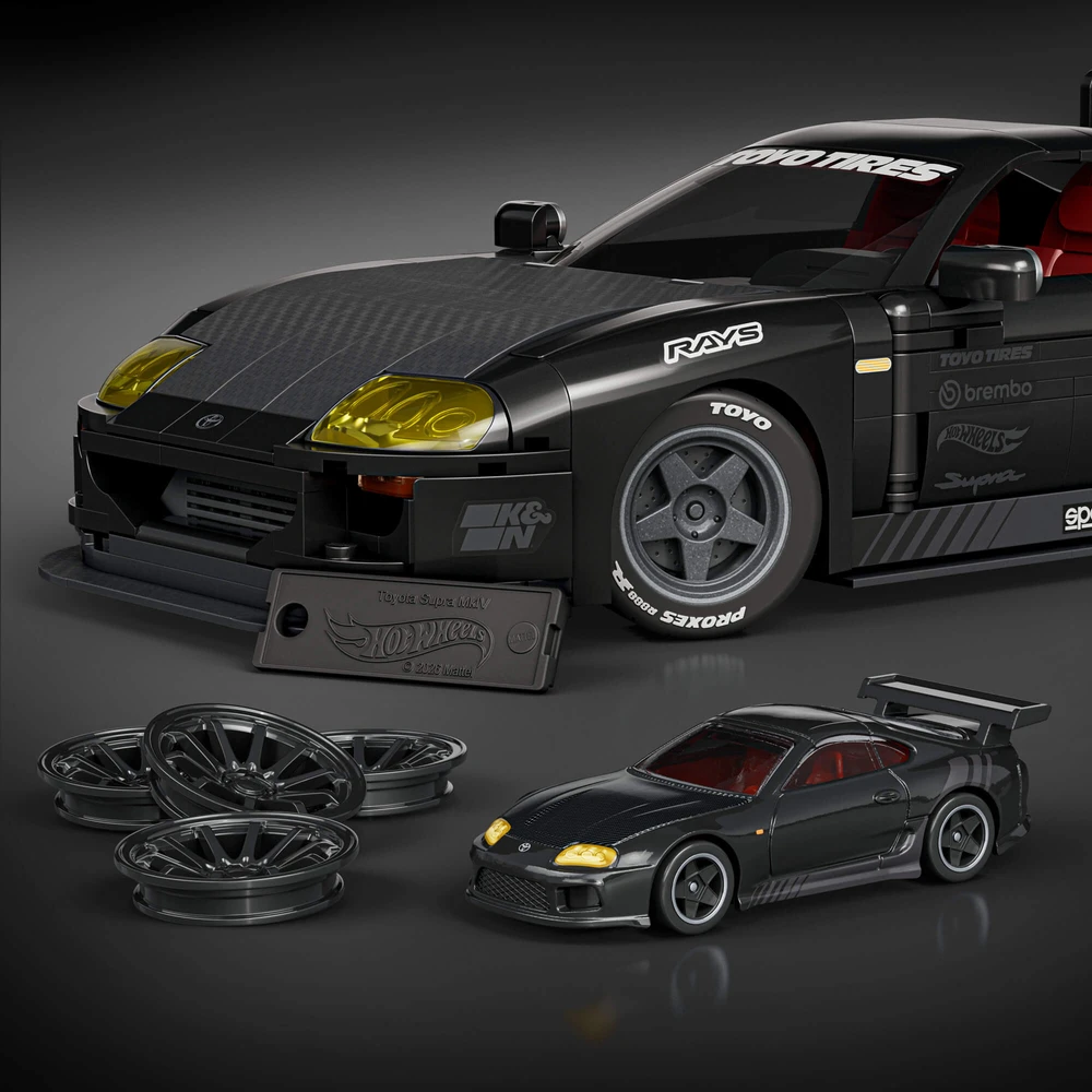 MATTEL BRICK SHOP HOT WHEELS Toyota Supra '84 MKIV konstruktorius (JKG40)