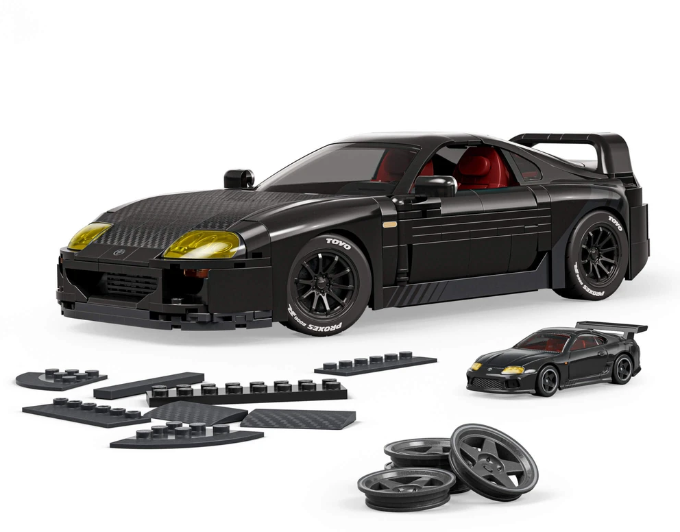 MATTEL BRICK SHOP HOT WHEELS Toyota Supra '84 MKIV konstruktorius (JKG40)