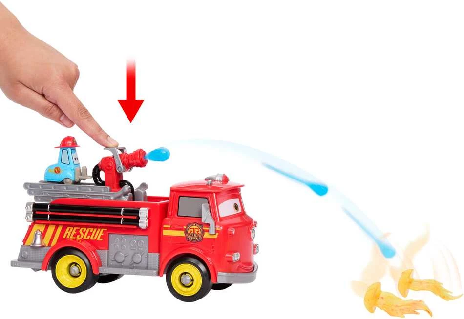 Mattel CARS gaisrinės rinkinys – Raudona&Guido lenktynės ir Radiator Springso gelbėjimas (JFL54)
