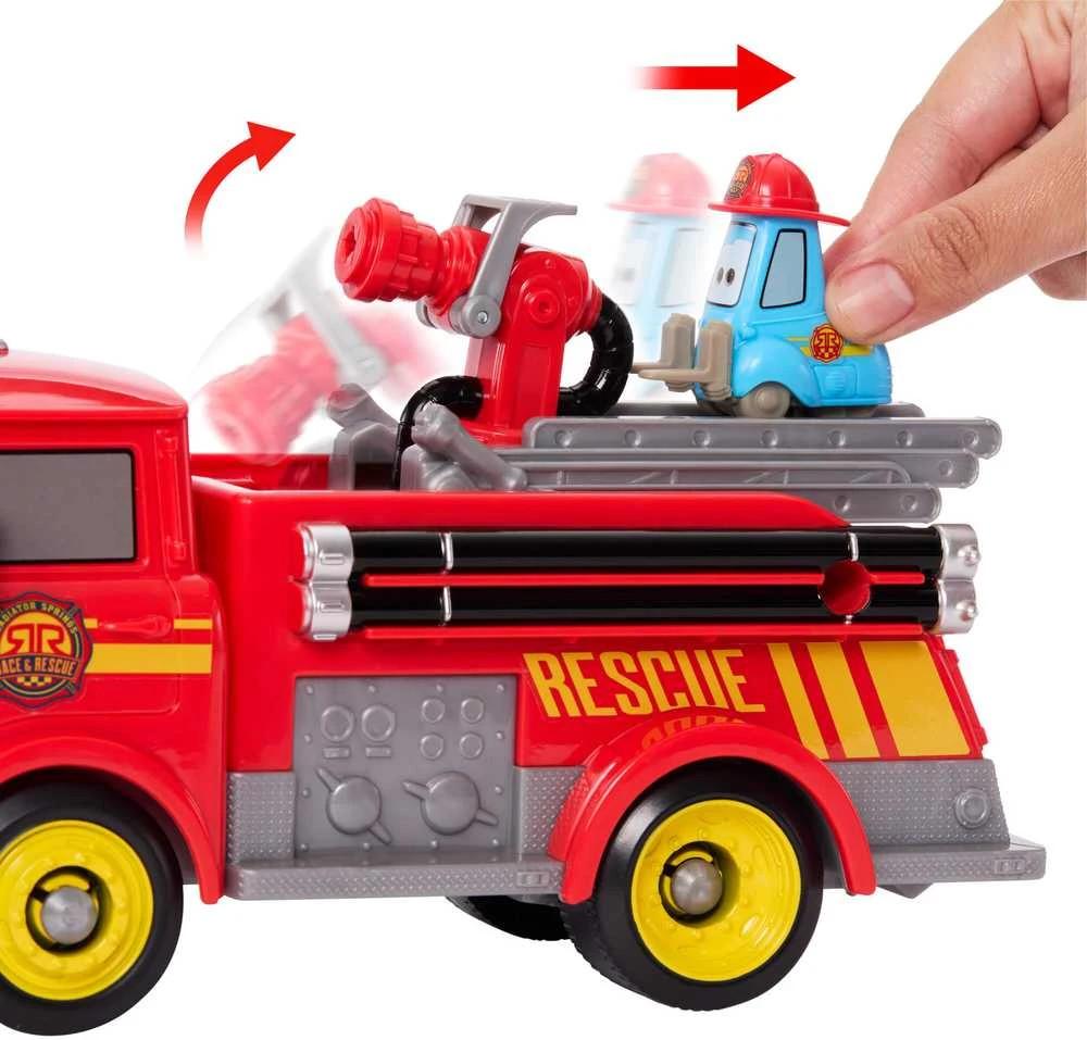 Mattel CARS gaisrinės rinkinys – Raudona&Guido lenktynės ir Radiator Springso gelbėjimas (JFL54)