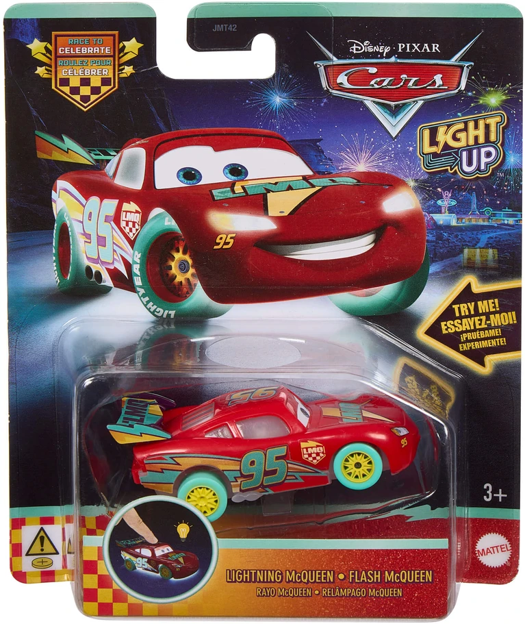 Mattel CARS šviečiantis automodeliukas (JMT42)
