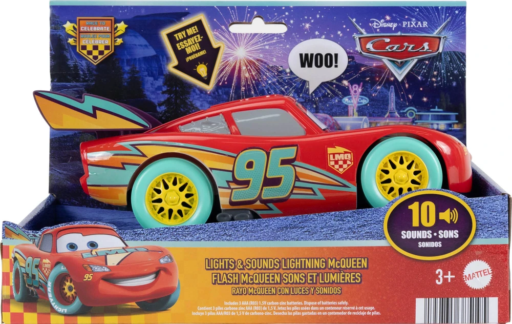 Mattel CARS šviečiantis interaktyvus Žaibas Makvynas (JMT55)