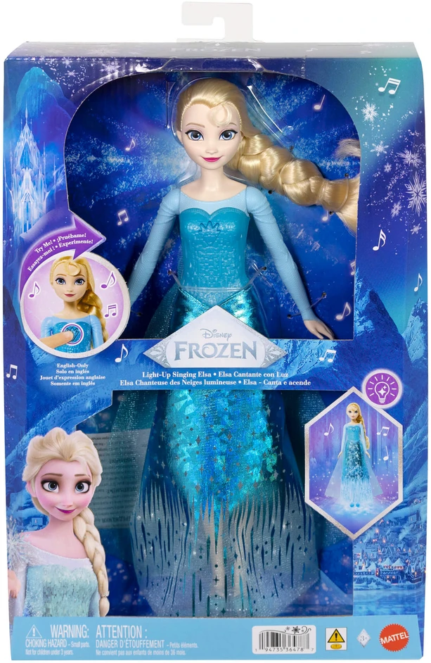 Mattel DISNEY FROZEN ICE POWER dainuojanti lėlė Elza (JLJ07)