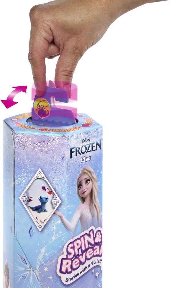 Lelė Mattel „Disney Frozen Spin & Reveal“ Elzos siurprizų rinkinys